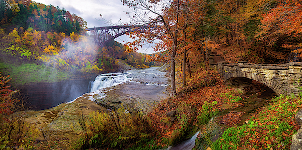 Letchworth Upper Falls Top by Mark Papke Letchworth Upper Falls Top by Mark Papke